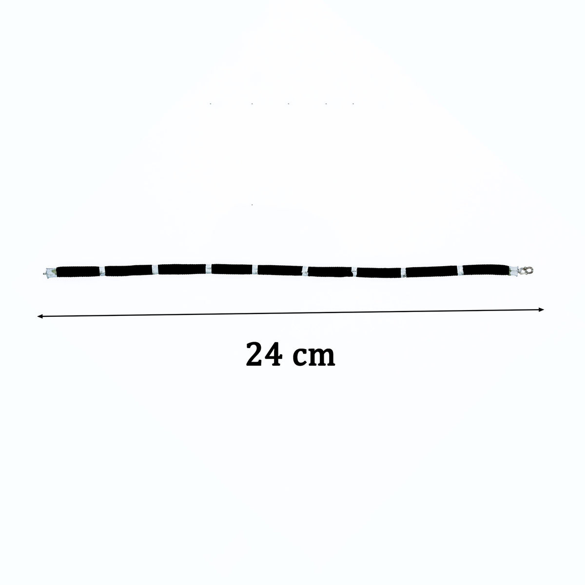 Thread Anklet with Pure Silver Beads