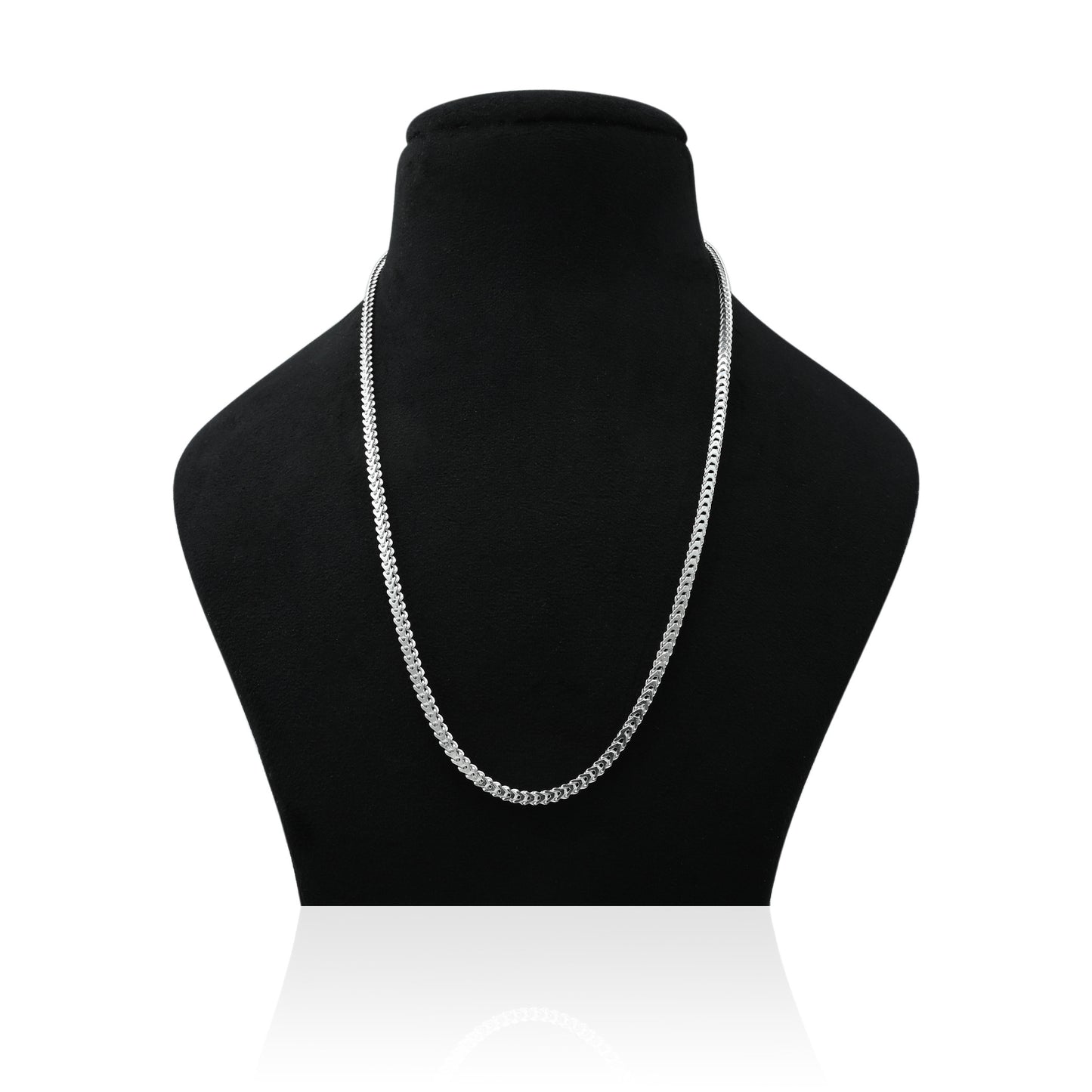 Sterling silver boys' chain with a bold and desirable design