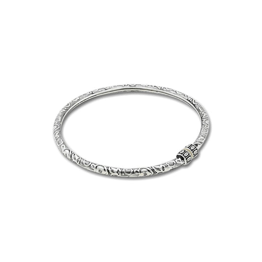 Elegant silver kada anklet for girls with timeless traditional design elements