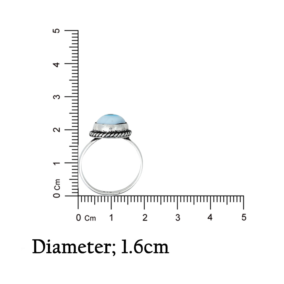 Adorable silver ring showcasing evil eye symbol.