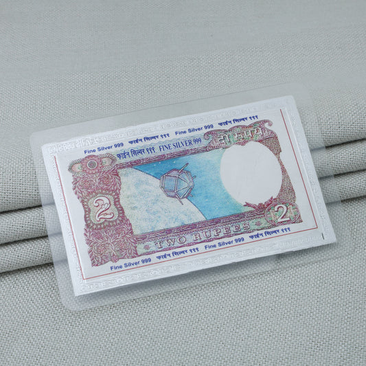 Pure Silver 2 Rupee Note