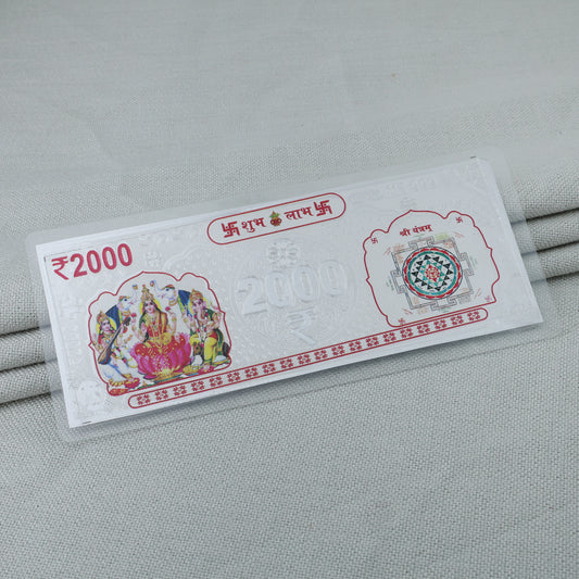 Pure Silver ₹2000 Silver Note Attract Wealth, Prosperity & Abundance