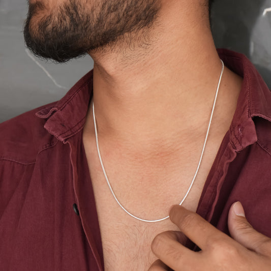 Silver Chain boys Anti-Twist Smooth Finish