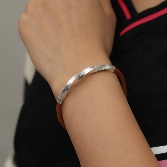 Silver Classical Trendy Twist Bracelet