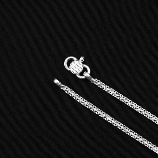 Elegant Silver Anklet with Diamond Stones & Ghungroo – Ideal Accessory for Cultural Events.