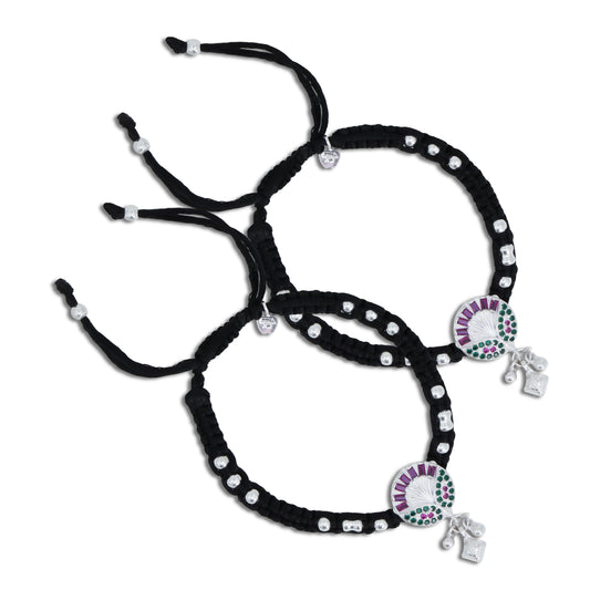 Traditional Design Silver Dhaga Payal