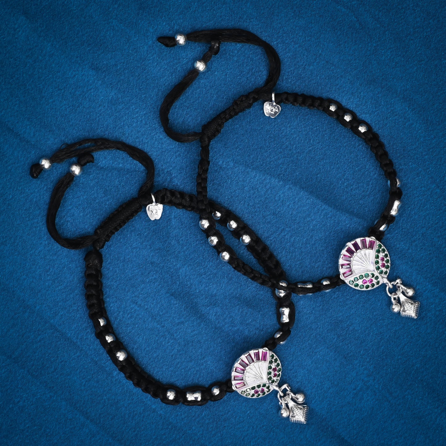 Traditional Design Silver Dhaga Payal