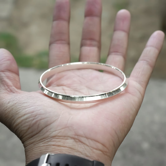 Classic Plain Silver Kada for Men/Women