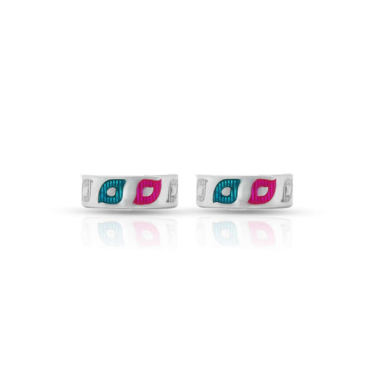 Elegant silver Bichhiya featuring a multi-color leaf design, perfect for girls