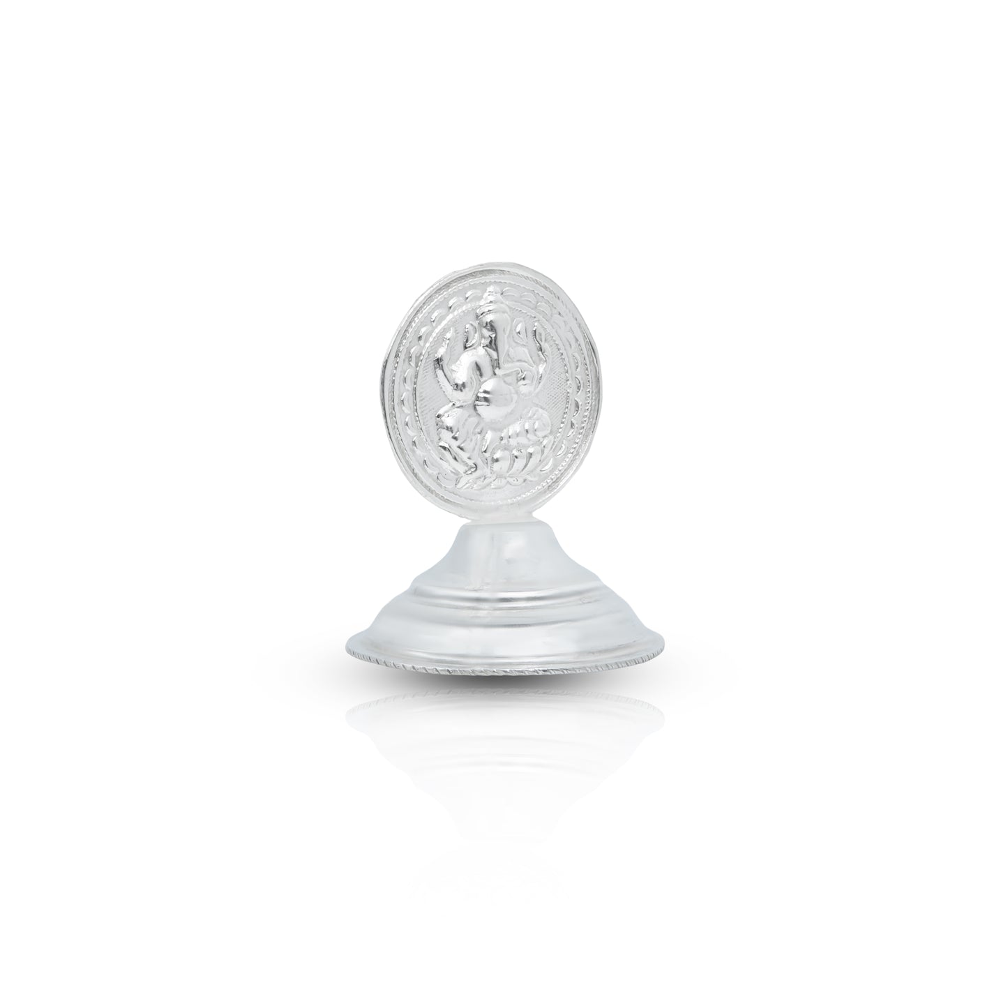 Graceful Silver Ganesha with Stand for Home Decor or Gift Purpose