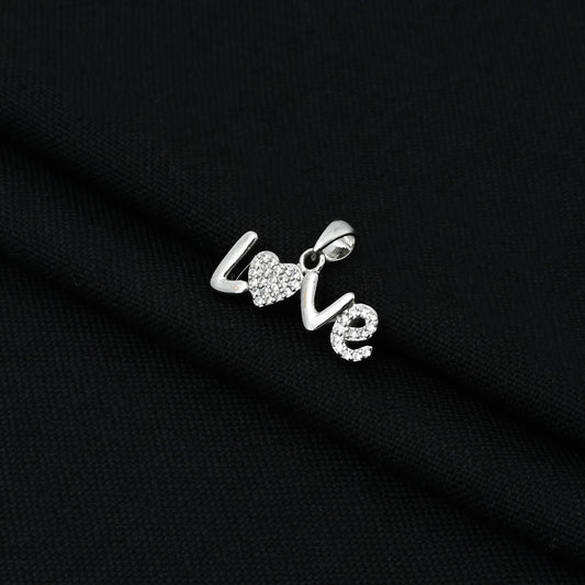 Attractive Love Sign Pendant in Silver for Special Occasions