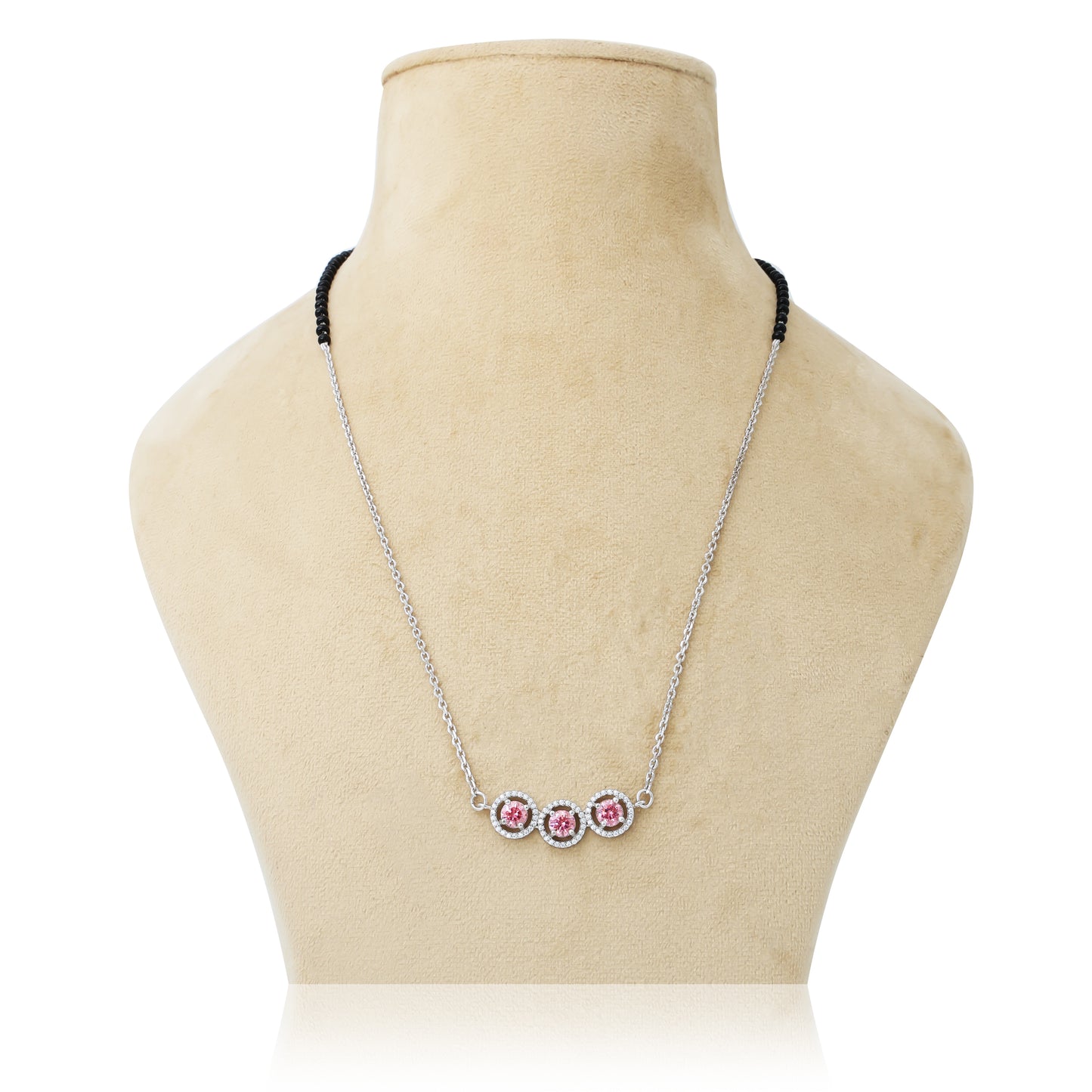 Elegant mangalsutra adorned with a beautiful purple gemstone for a stunning look