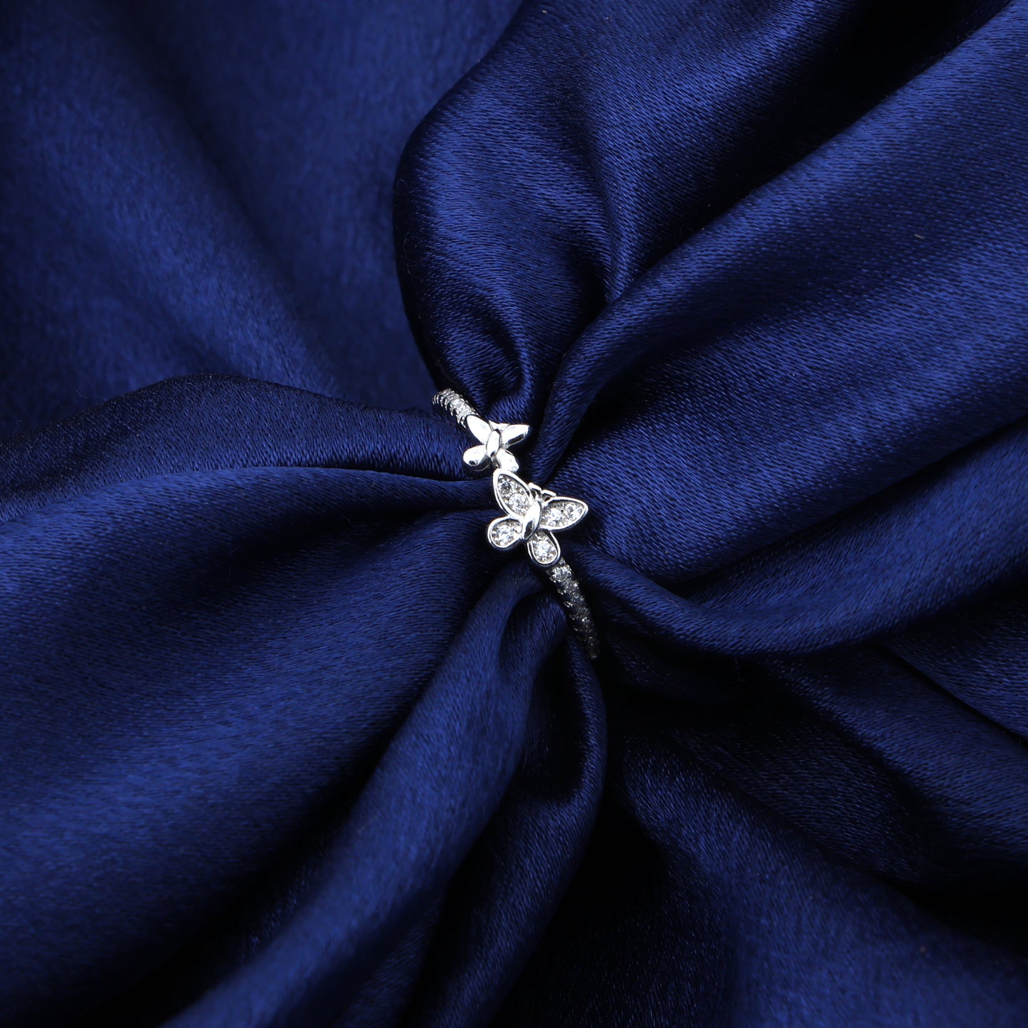Butterfly Twin Silver Ring