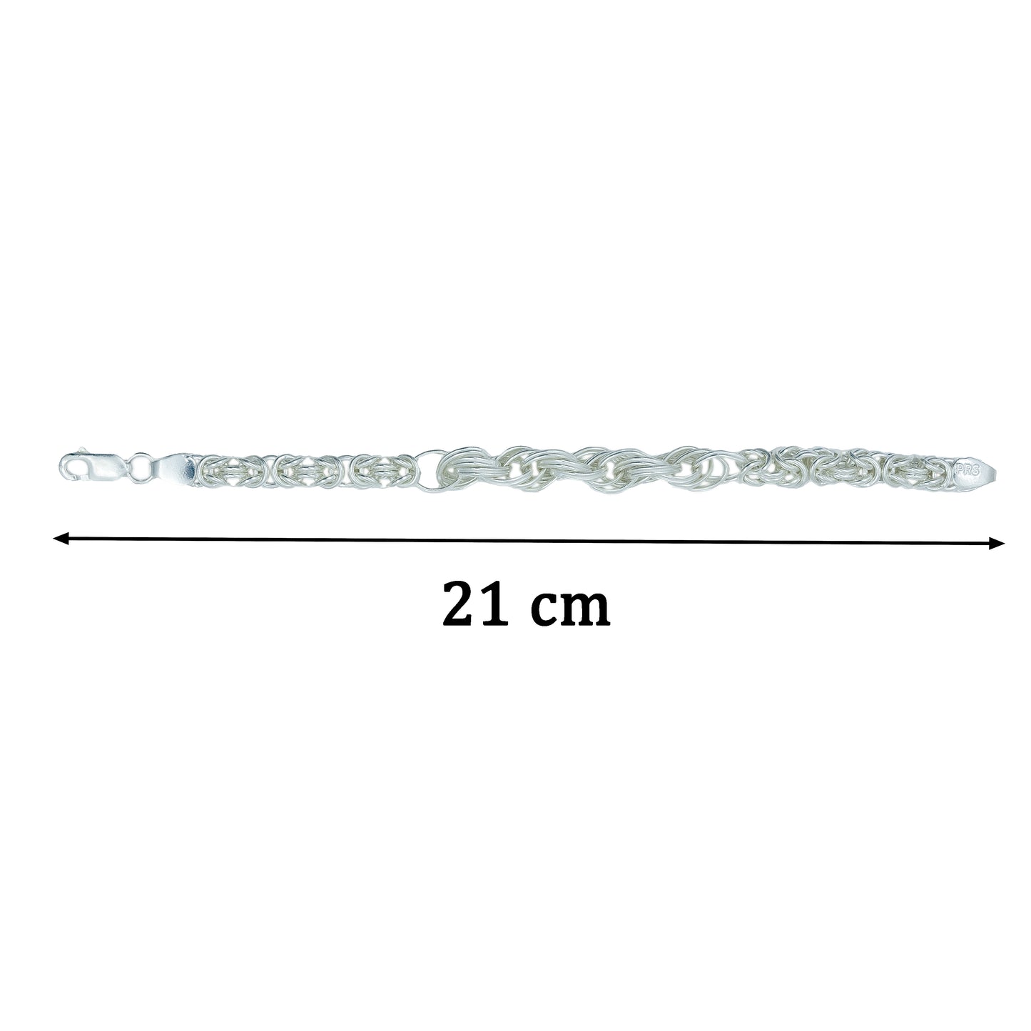 Classic Silver Rope Chain Bracelet for Men