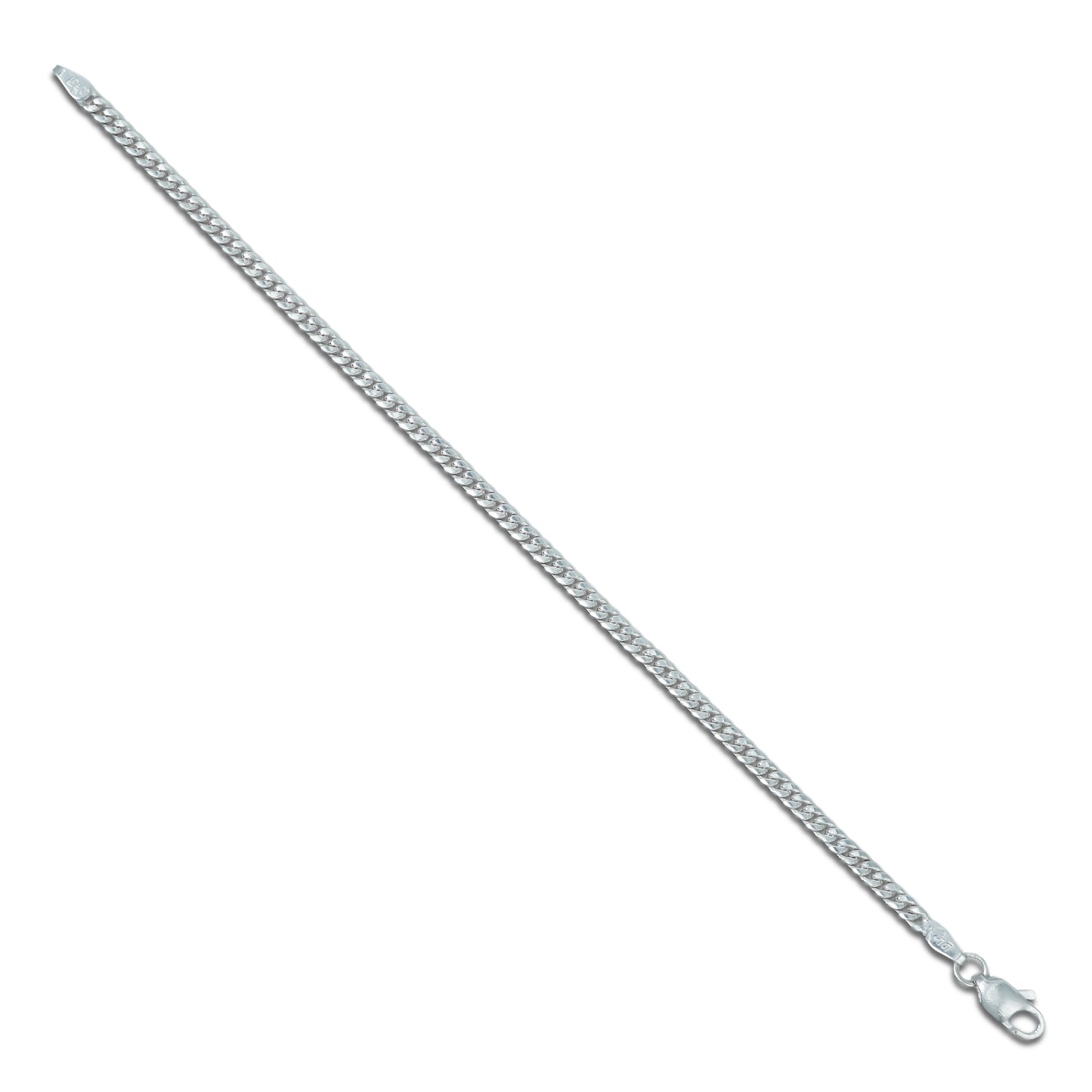 Sterling Silver Chain Mens Bracelet