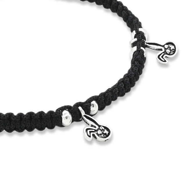 Silver Rabbit Face Dhaga Payal