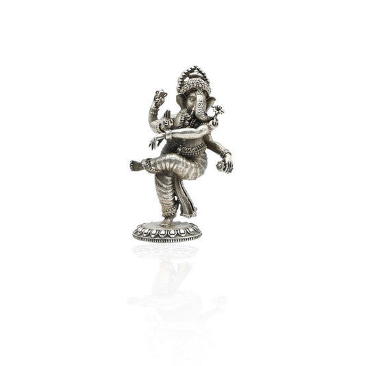 Buy Premium Dancing Oxidized Silver Ganpati, Khushbu Jewellers
