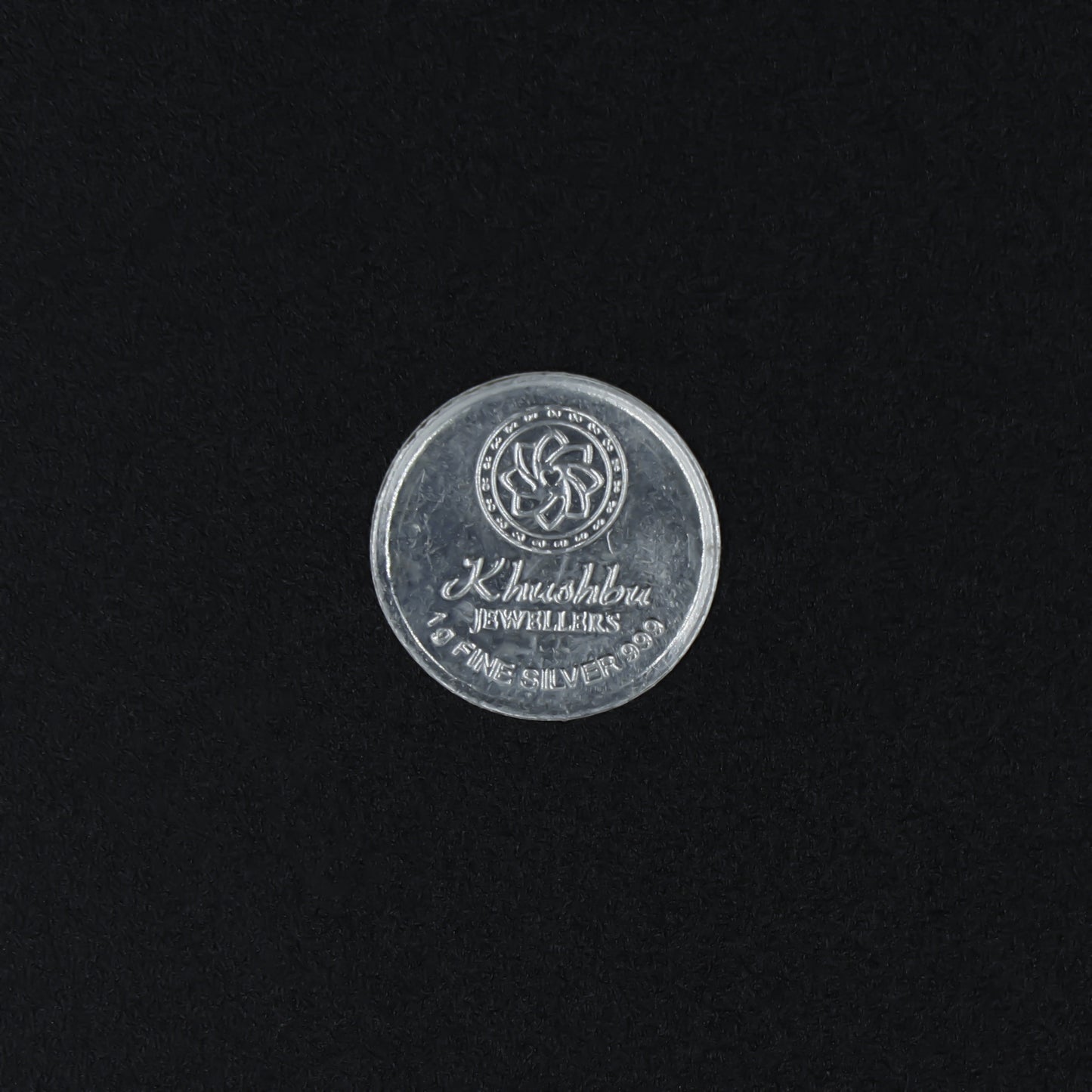 High-quality 1 gm coin crafted from 999 fine silver