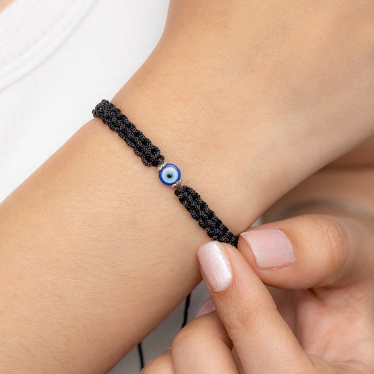(Buy 1 get 1)Handmade Black Thread Evil Eye Bracelet