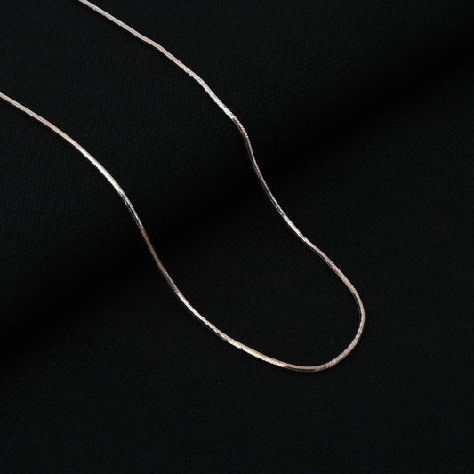 Elegant sterling silver chain with a minimalist style, perfect for boys