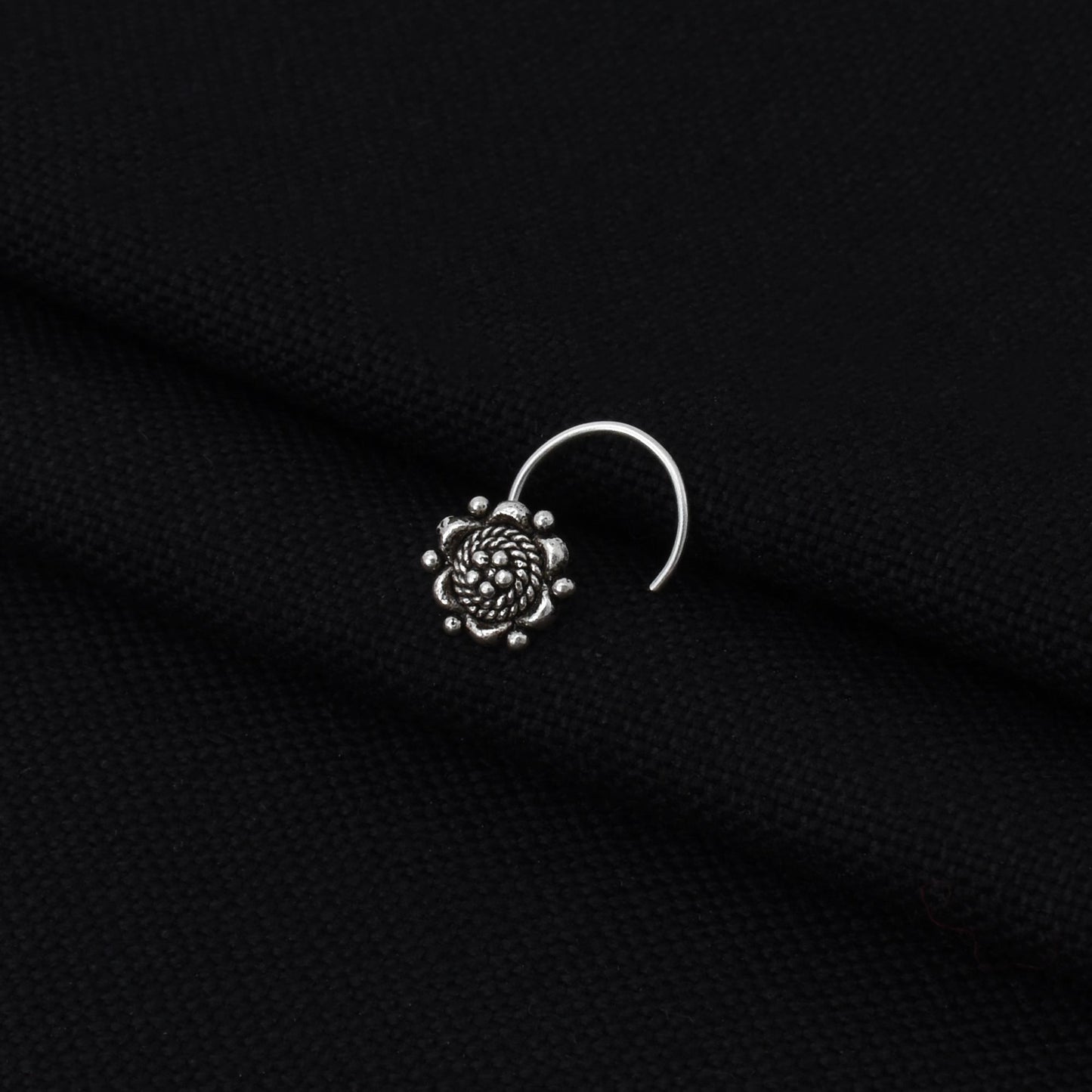 Silver 'Beauty Of Flory' Nosepin