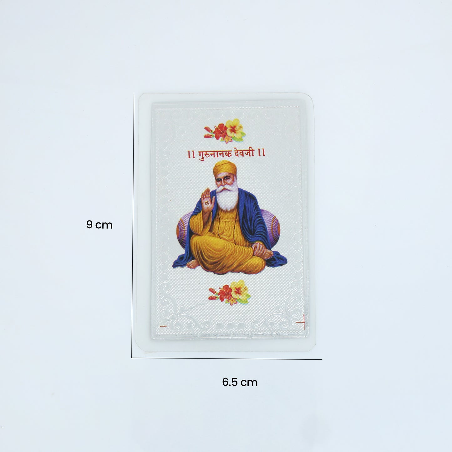 Silver Plated Shree Guru Nanak Dev Ji Yantra Attract Wealth, Prosperity & Abundance