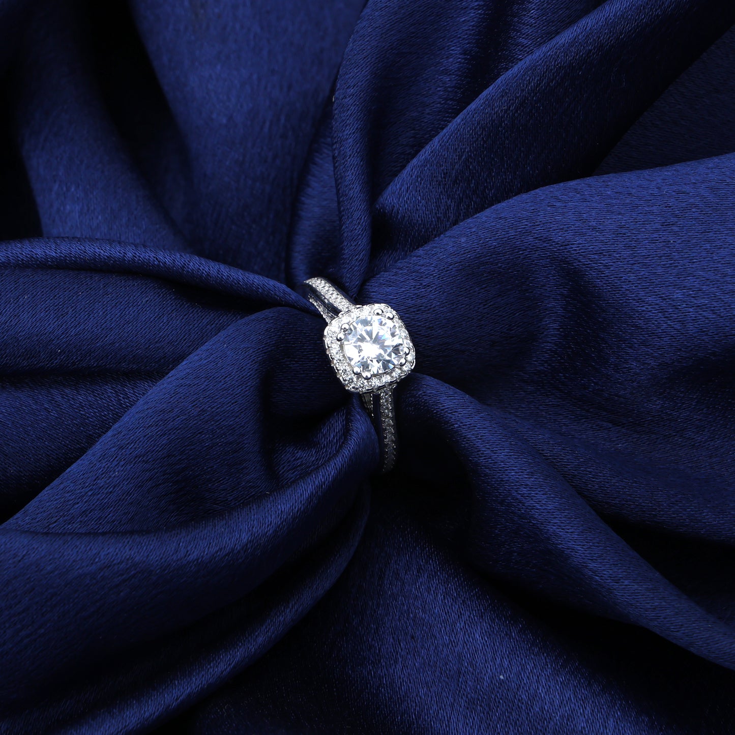 Statement Silver Stone Ring