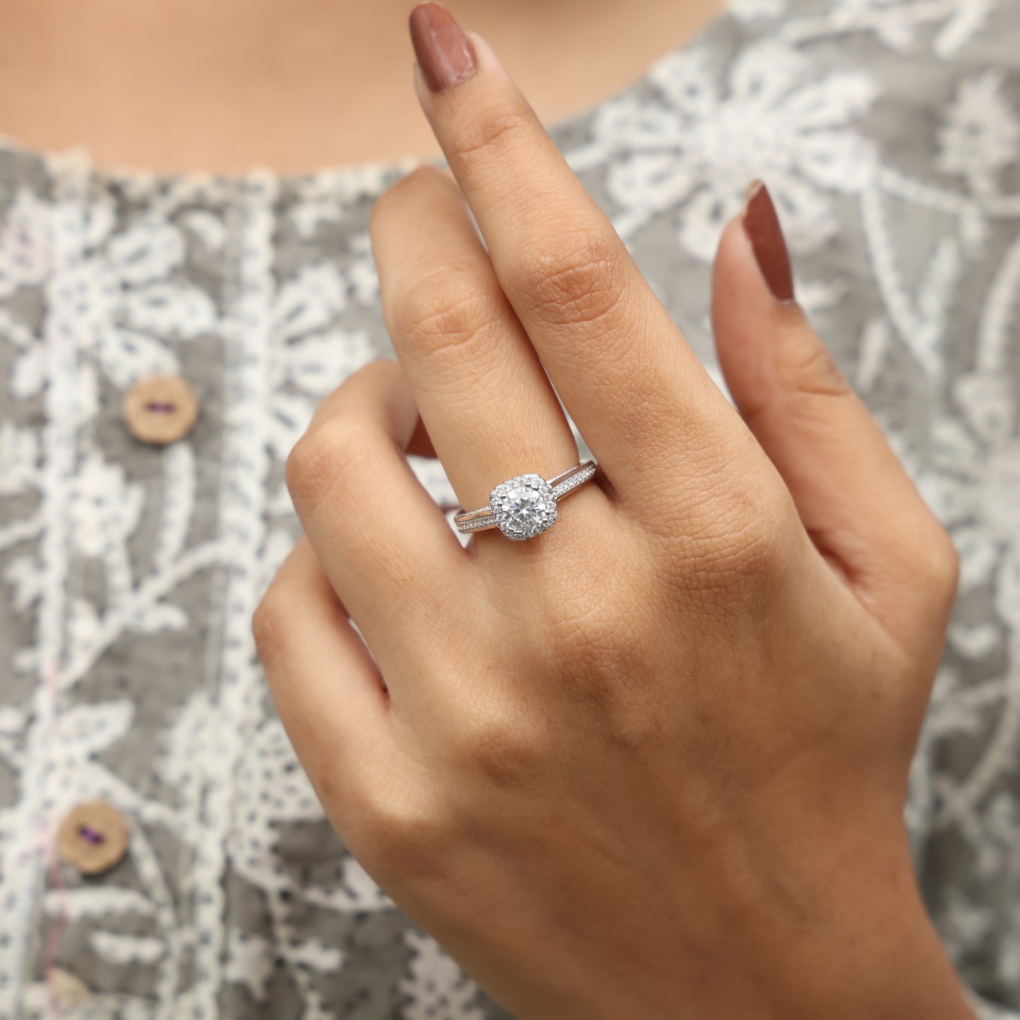 Statement Silver Stone Ring