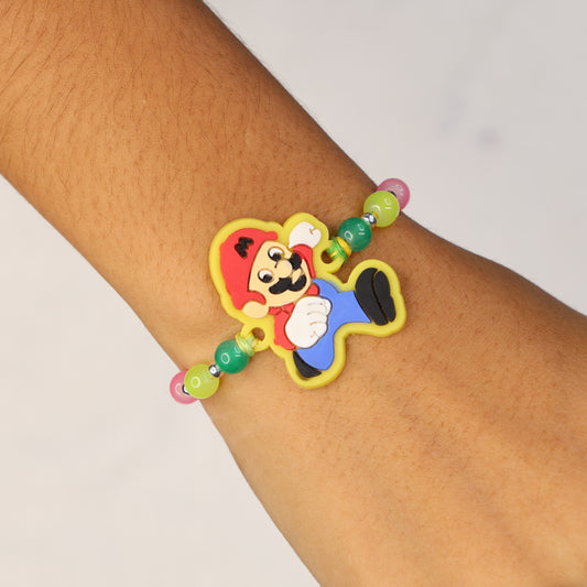 Super Mario Kids Silver Rakhi