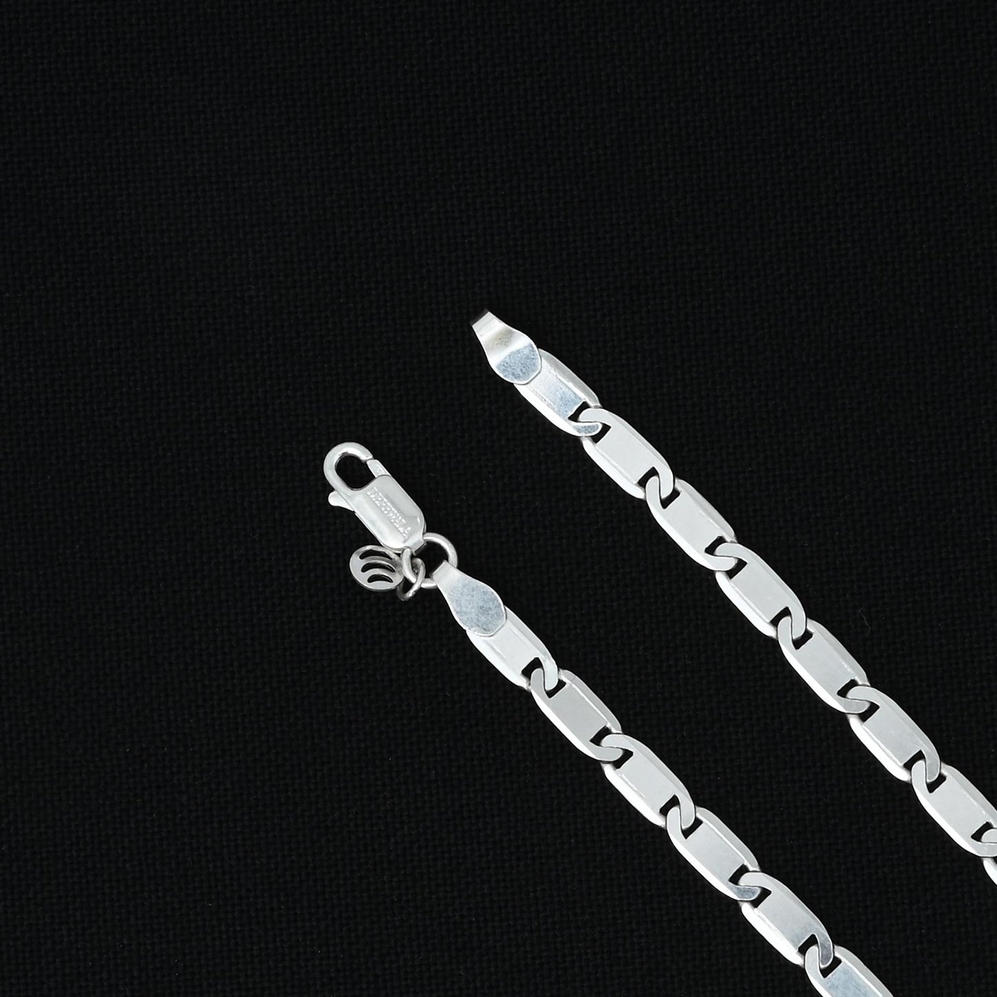 Silver Shiny Casual Boys Chain