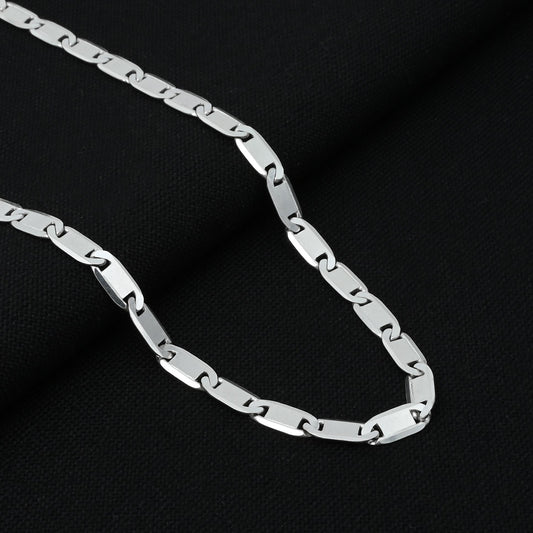 Silver Shiny Casual Boys Chain