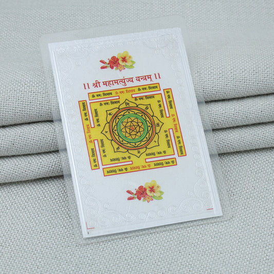 Silver Maha Mrityunjaya Yantra