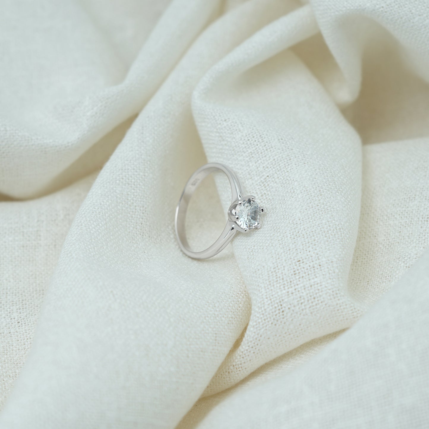Silver Ring Featuring Center Stone