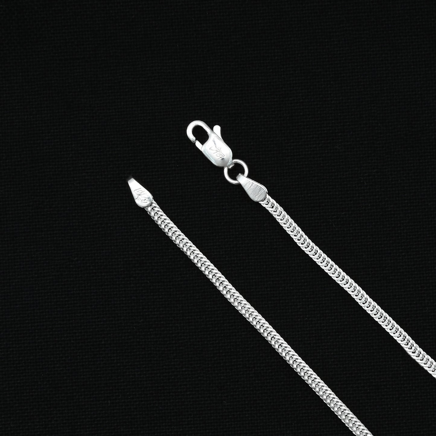 Silver royal design chain crafted for boys