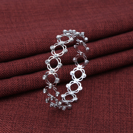 Sterling Silver Two in One Ring Cum Kada