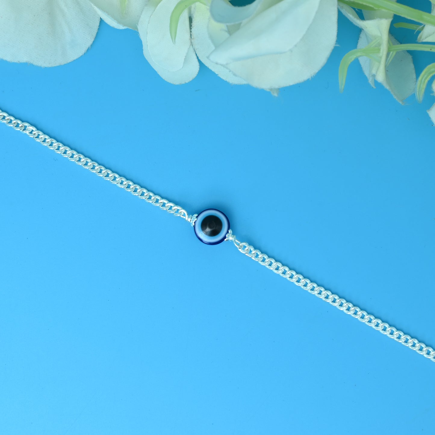 Stylish Evil Eye Silver Bracelet for Everyday Protection