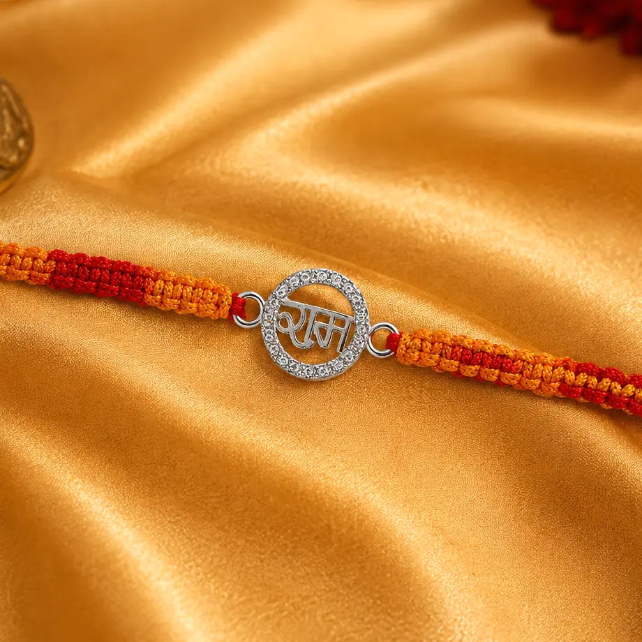 925 Sterling Silver Shree Ram Rakhi Online | Premium Rakhi for Brother