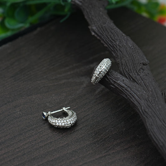 Silver Bali Earrings - Trendy Jewelry for Boys & Men.