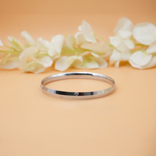 Sleek Silver Kada for Boys with a Masculine Touch