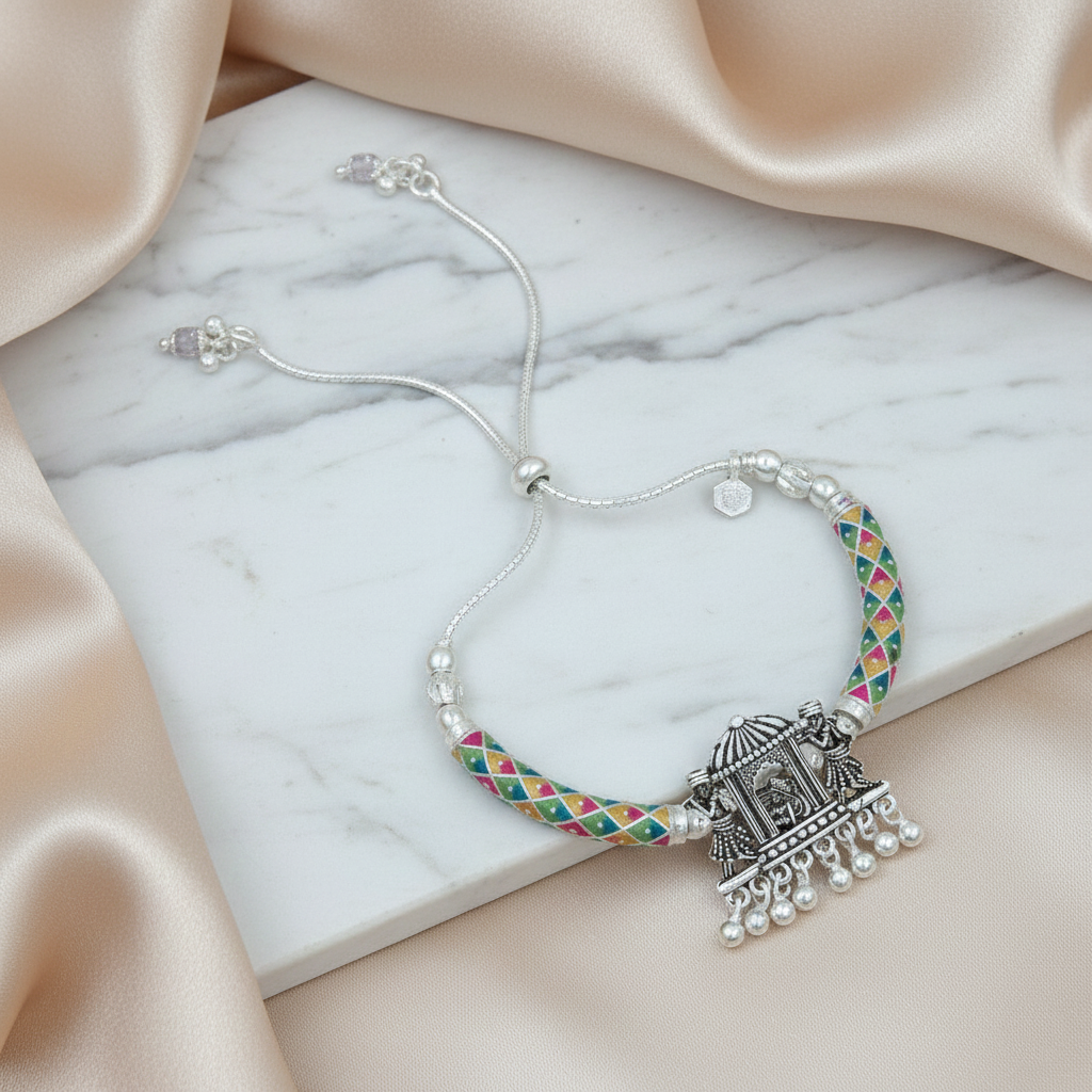 Adjustable Doli Design Silver Anklet