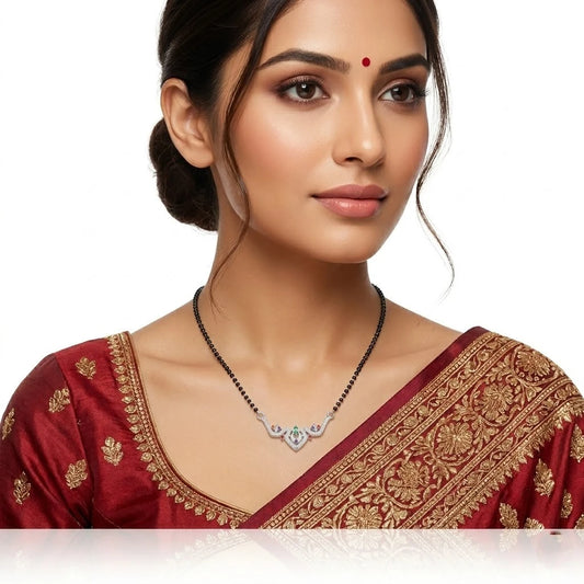 Beautifully Crafted Silver Mangalsutra with Unique Design