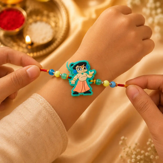 Chhota Bheem Kids Silver Rakhi