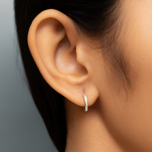 Classic Silver Small Hoop Earrings