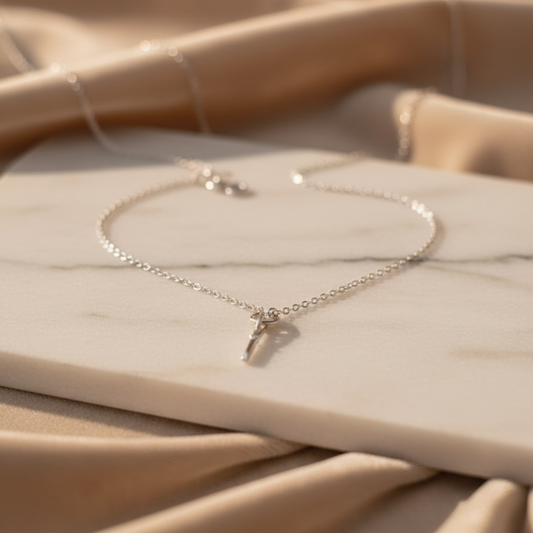 Classic Sterling Silver Kinfe(chaku) Pendant For Girls