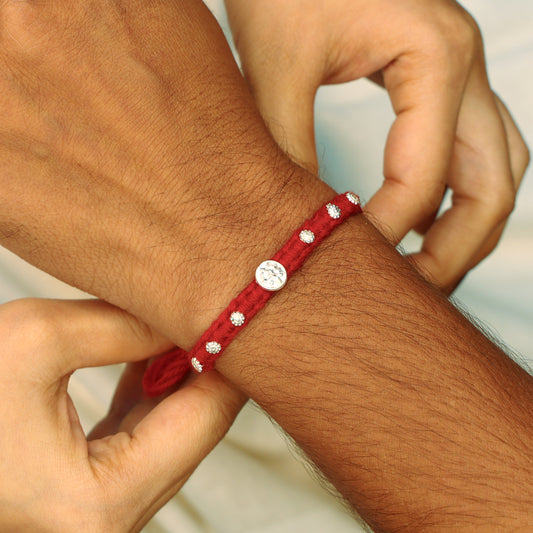 Divine Ganpati Silver Rakhi