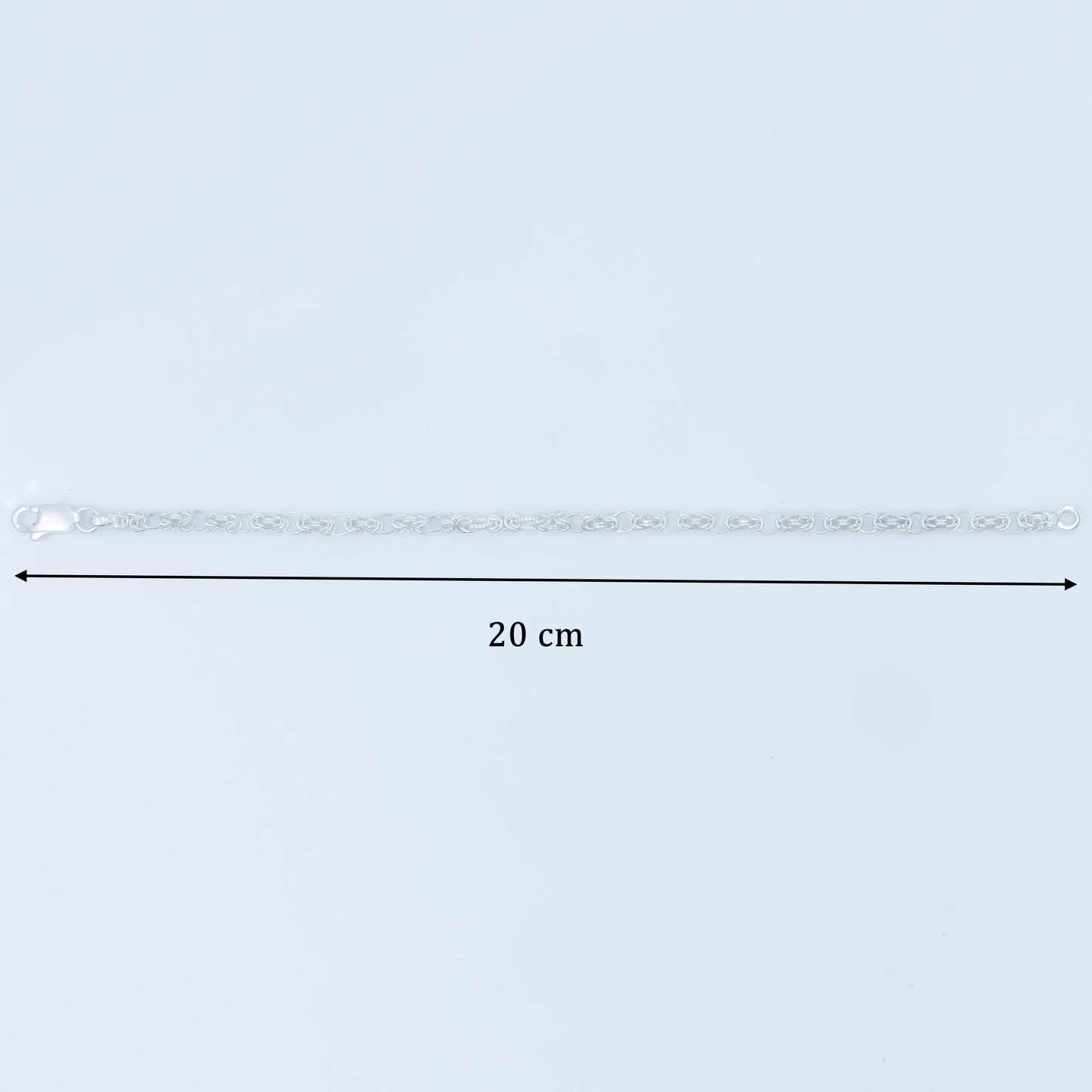 Classic Rope Style Silver Bracelet For Boys