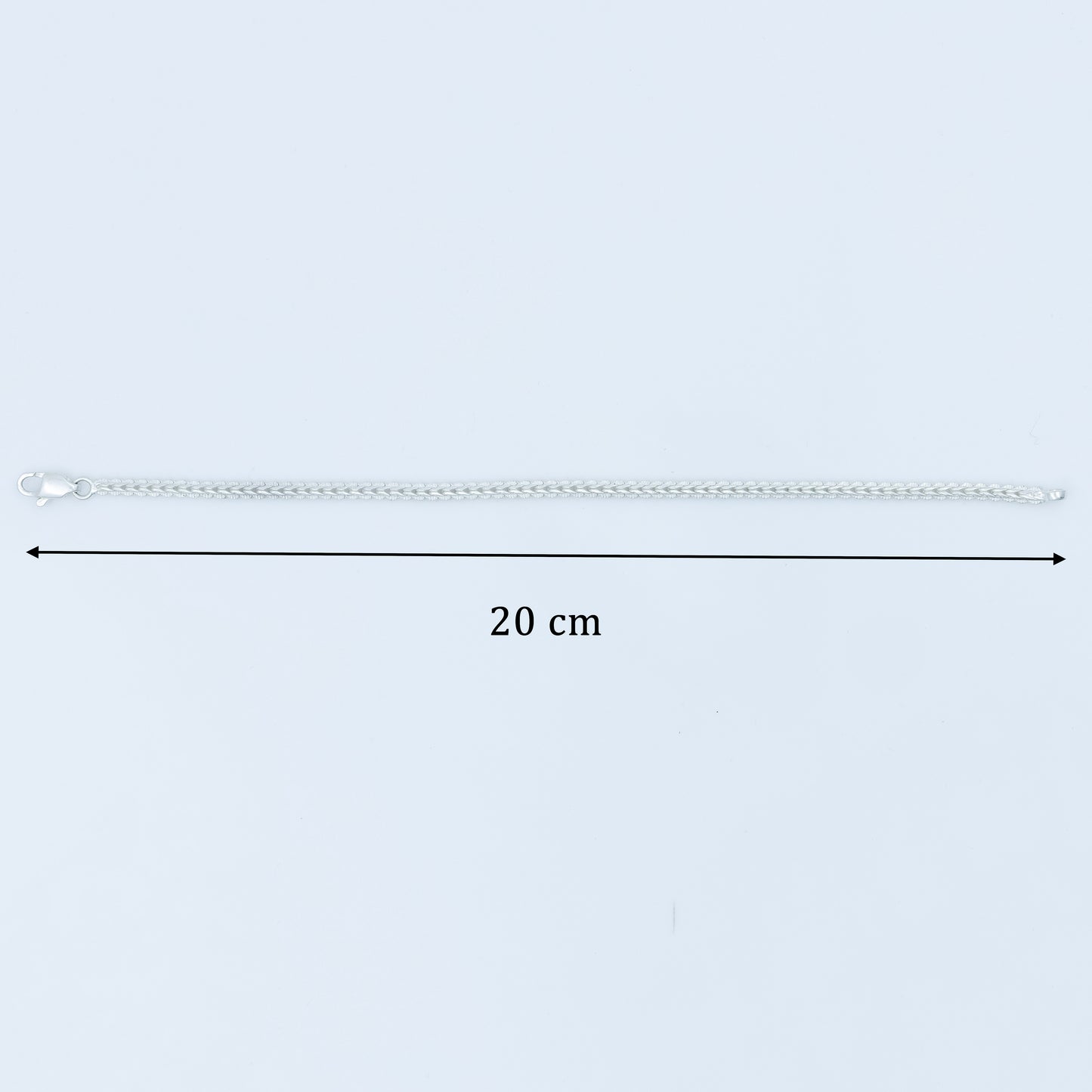 Premium Plain Silver Bracelet for Boys