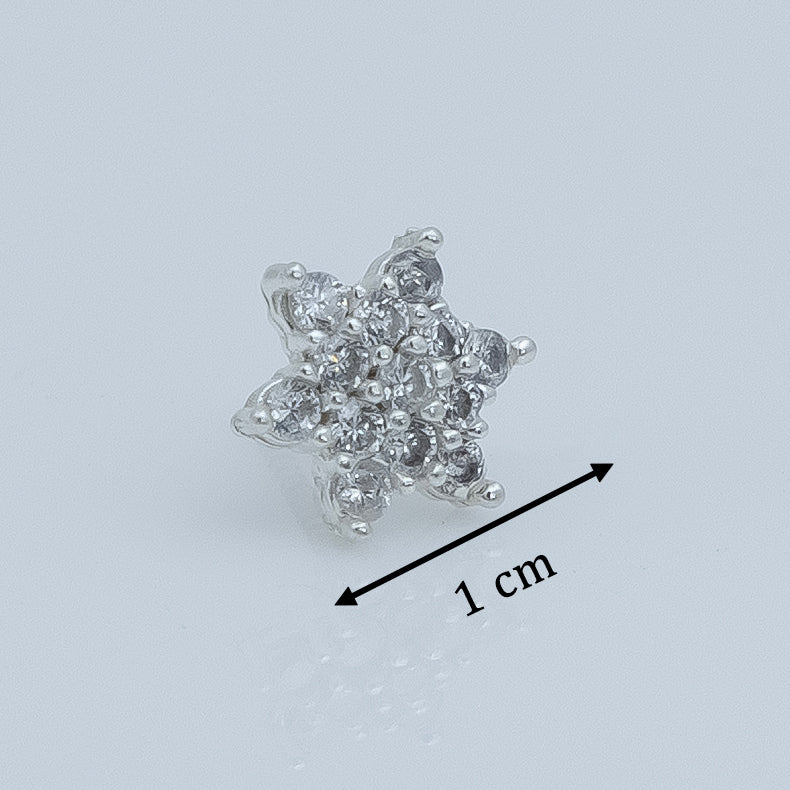 Starry Sparkle Silver Earring