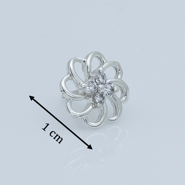 Sterling Silver Blossom Earring