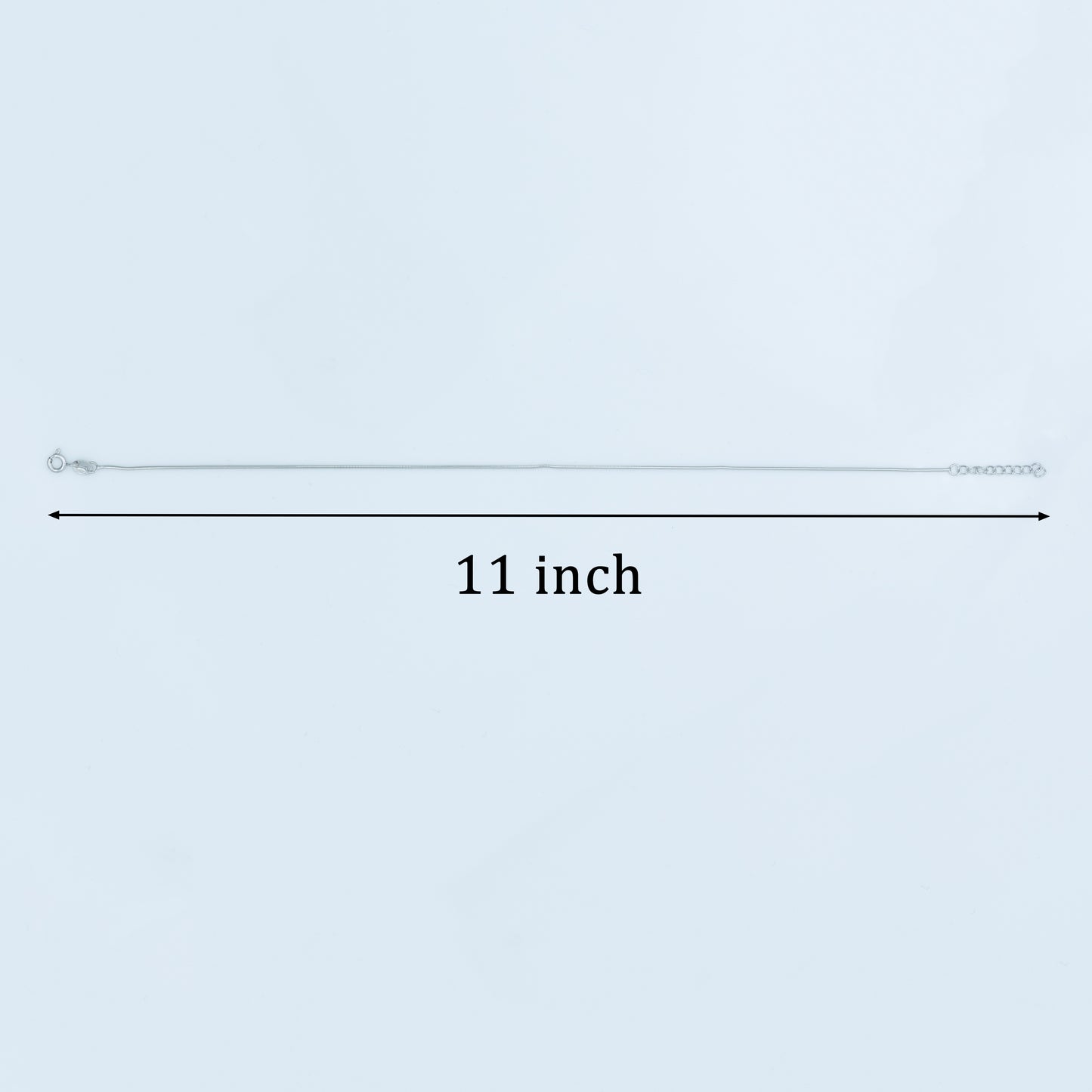 Minimal Silver Chain Anklet